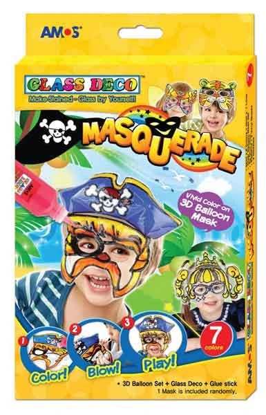 Amos Cam Boyama Seti Glass Deco 22 Ml 6 Tüp Karanlıkta Parlayan Gd22P7R