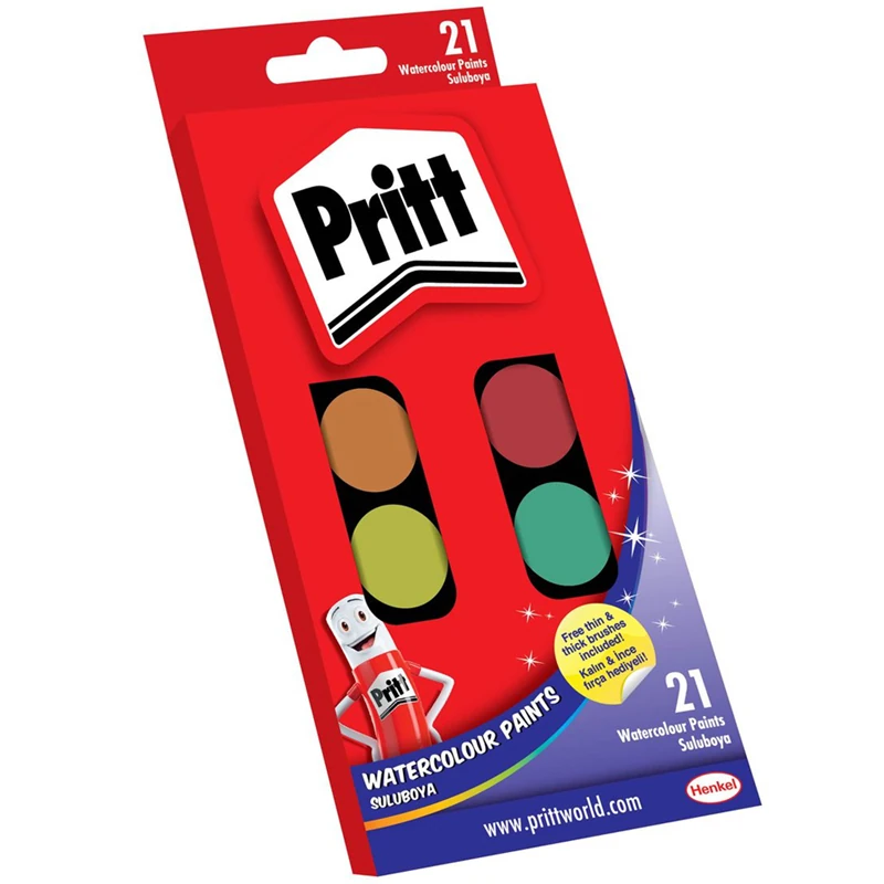 Pritt 1671703 21 Renk Suluboya Büyük 12*72