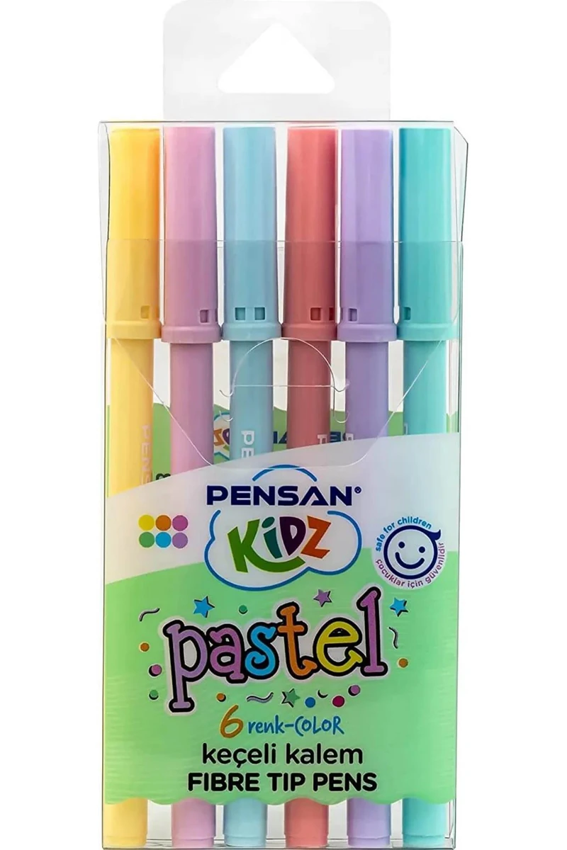 PENSAN KECELI KALEM 6 LI PASTEL PENSAN KIDZ 99090 *.24 **