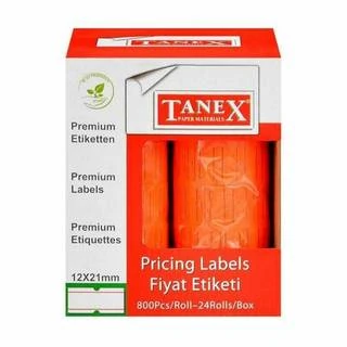 Tanex 2112Frc Fiyat Etiketi Flo Kırmızı