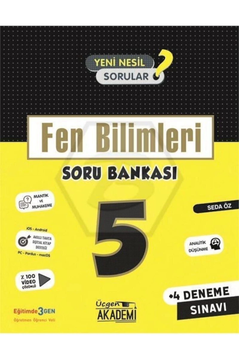 Üçgen Akademi 5. Sınıf Yeni Nesil Fen Bilimleri Soru Bankası