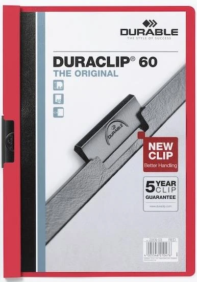 Durable Sıkıştırmalı Dosya Duraclıp 2209 60 Sf Kapasiteli Kırmızı 2209-K