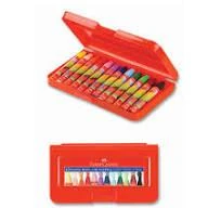 Faber castell pastel boya 12 li plastik kutu altıgen 125112