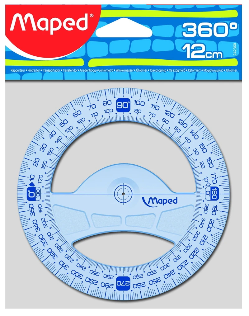 Maped 242360 Geometrik 12Cm 360 Açı Ölçer