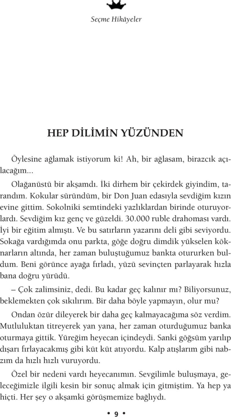 Seçme Hikayeler (anton Çehov)