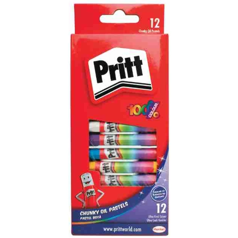 Pritt 1048061 12 Renk Karton Kutu Pastel Boya 12*72