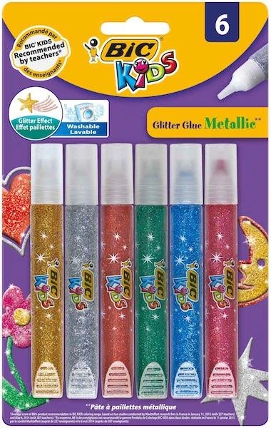 Bic 893269 Metalik Simli Yapıştırıcı 6Lı Blister