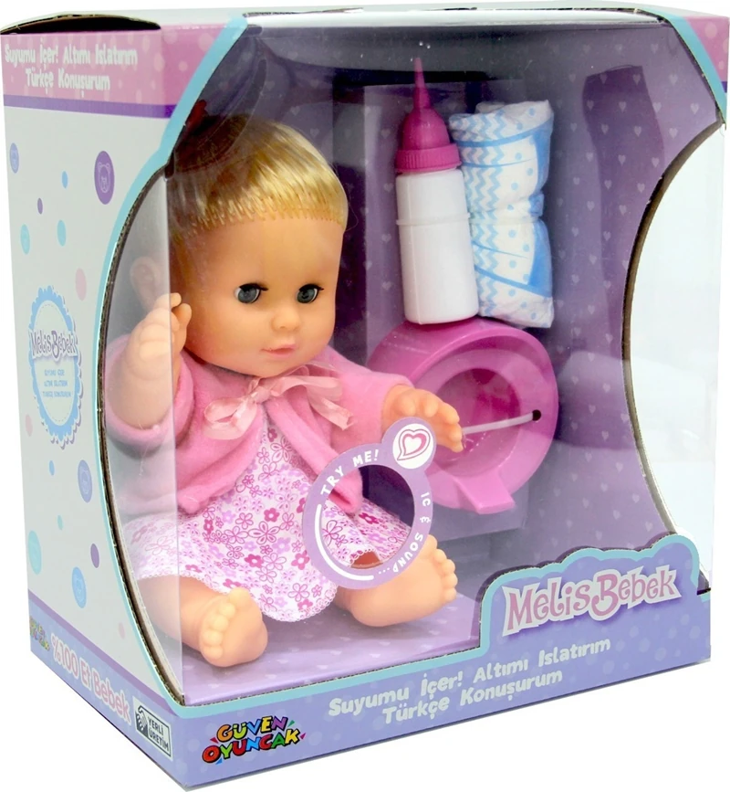 Güven Oyuncak Altını Islatan Pembe Ceketli Melis Bebek