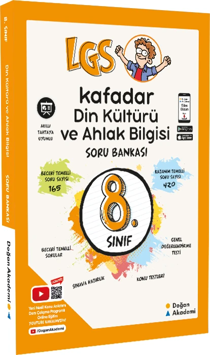 Doğan Akademi 8. Sınıf Kafadar Din Kültürü ve Ahlak Bilgisi Soru Bankası - 2020
