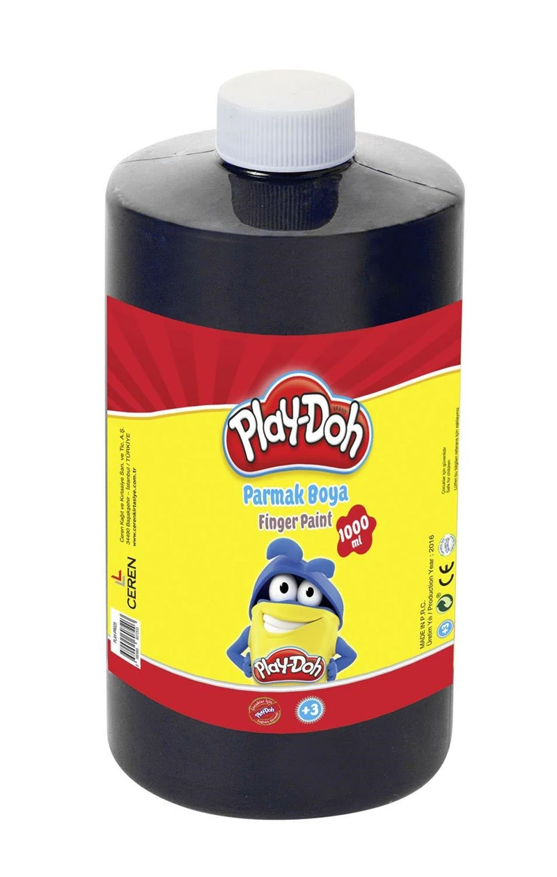 Play-Doh Parmak Boyası 1000ml Siyah PR025