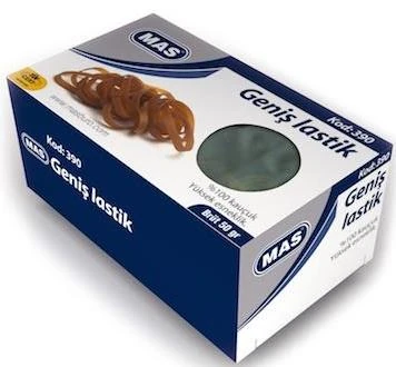 Mas Ambalaj Lastiği 50Gr %100 Kauçuk Geniş Kt 390