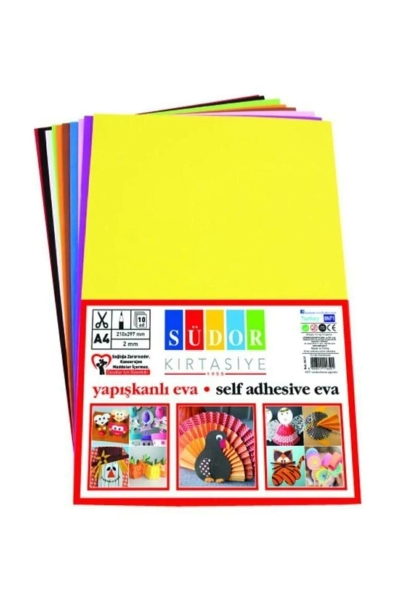 Südor Sk17 Eva A/4 2Mm 10 Renk Yapışkanlı