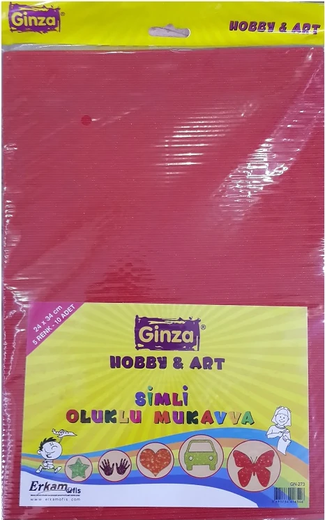 Ginza Gn-273 Oluklu Mukavva Simli 10 Renk