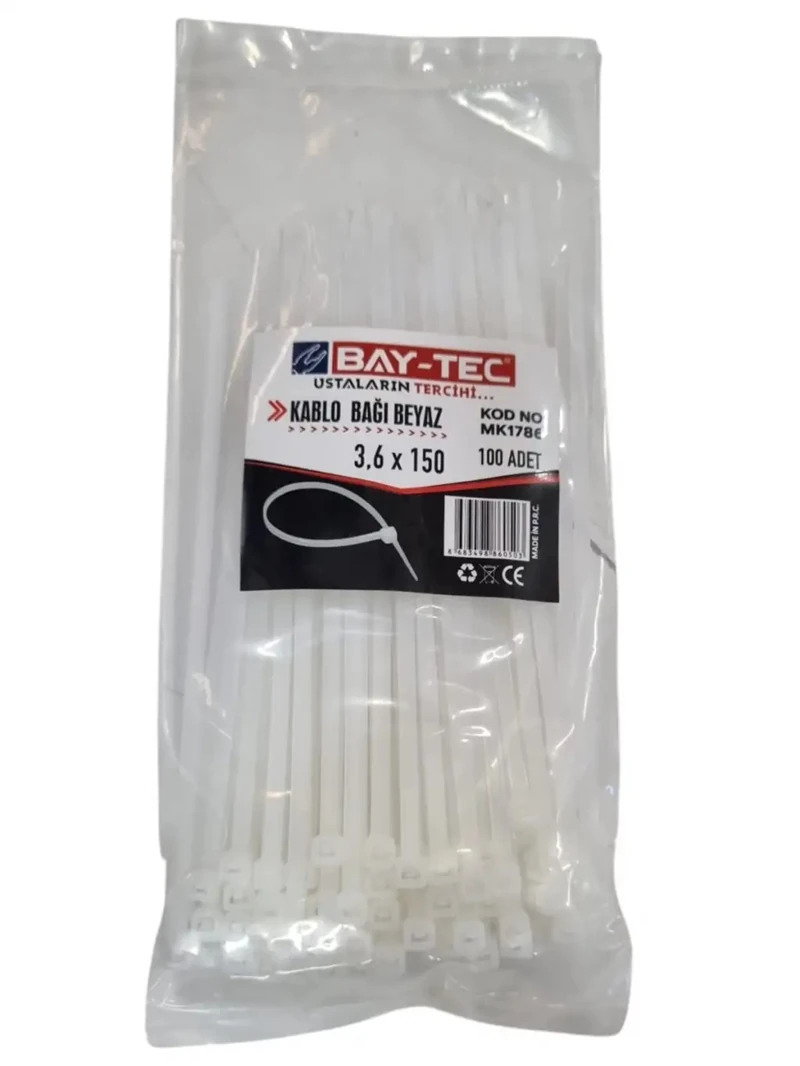 Bay-tec Cırt Kelepçe (kablo Bağı) 3,6x150 100 Lü