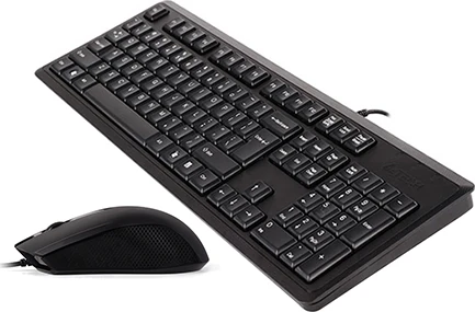 A4 TECH KR-9276 USB Q Trk Optic Mouse Suya Dayanıklı Siyah Multimedya Klavye - Mouse Set