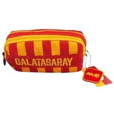 GALATASARAY SARI KIRMIZI ÇUBUKLU KALEM ÇANTASI - 25542 - ME ÇANTA