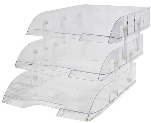 Mas Evrak Rafı Mafsallı 3 Lü Şeffaf 829