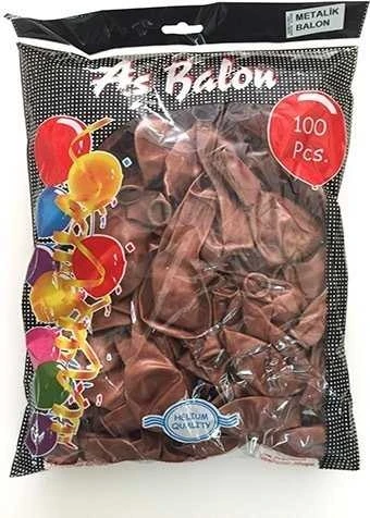 Nedi Pm-72184 Balon Metalik Kahverengi 100Lü
