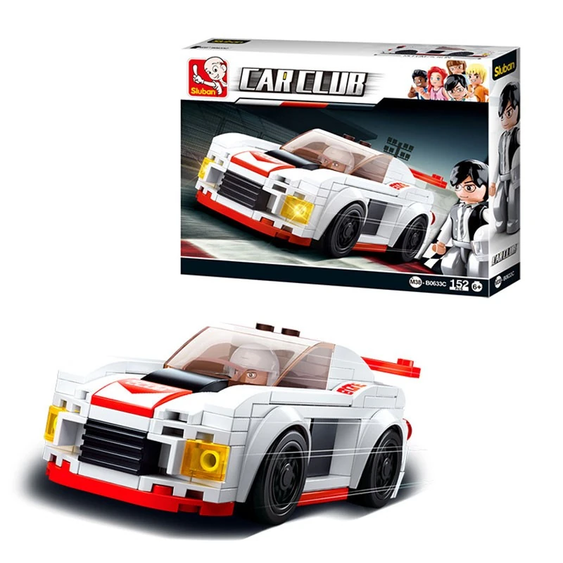 Sluban Car Club Yarış Arabası Beyaz 1016000164