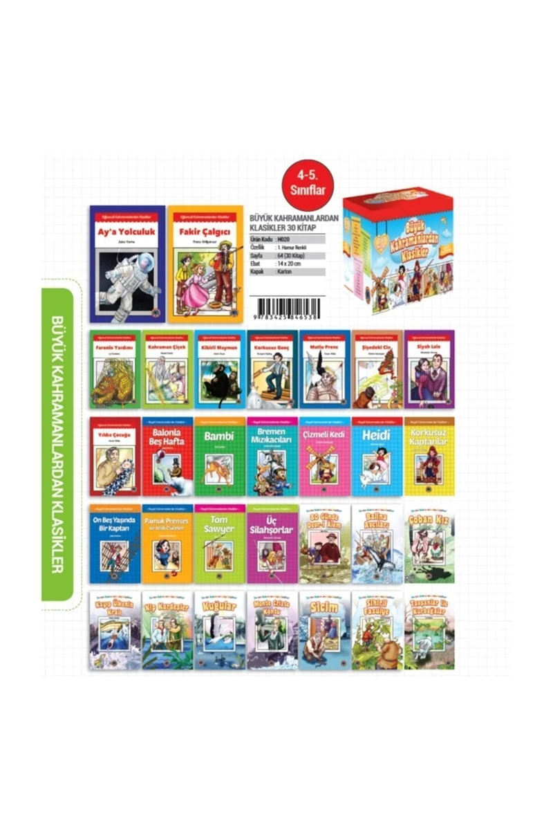 Büyük Kahramanlardan Klasikler - 30 Kitap