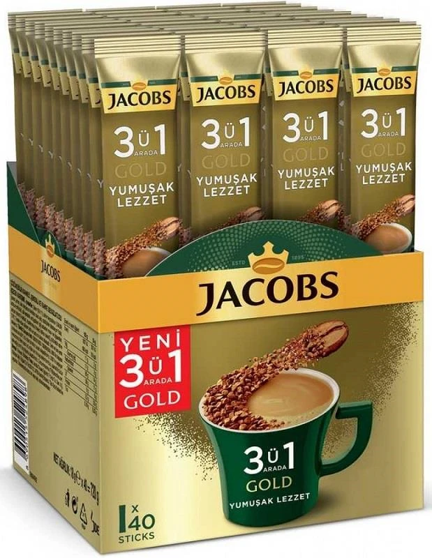Jacobs Kahve 3 Ü 1 Arada Yumuşak Lezzet 18 Gr X 40 Adet 4091491