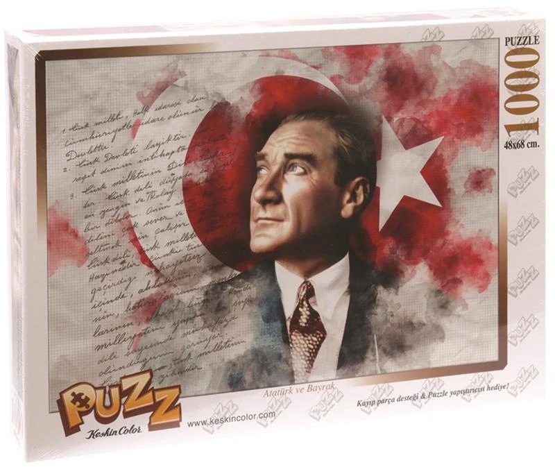 Keskin 260393-99 68*48 1000Li Yapboz Ata. Bayrak