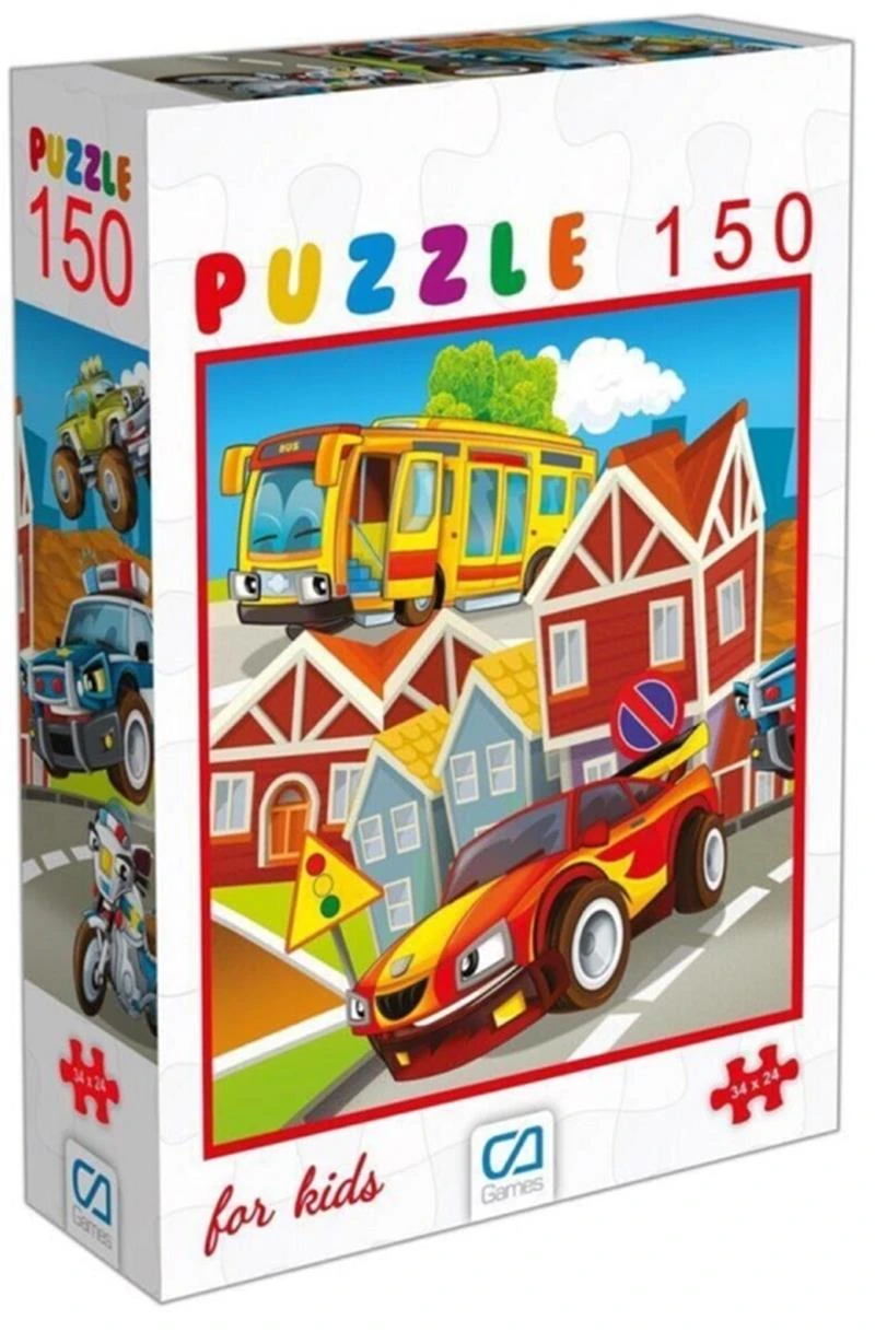Ca Games Ca.6107 Puzzle 150 Parça Arabalar