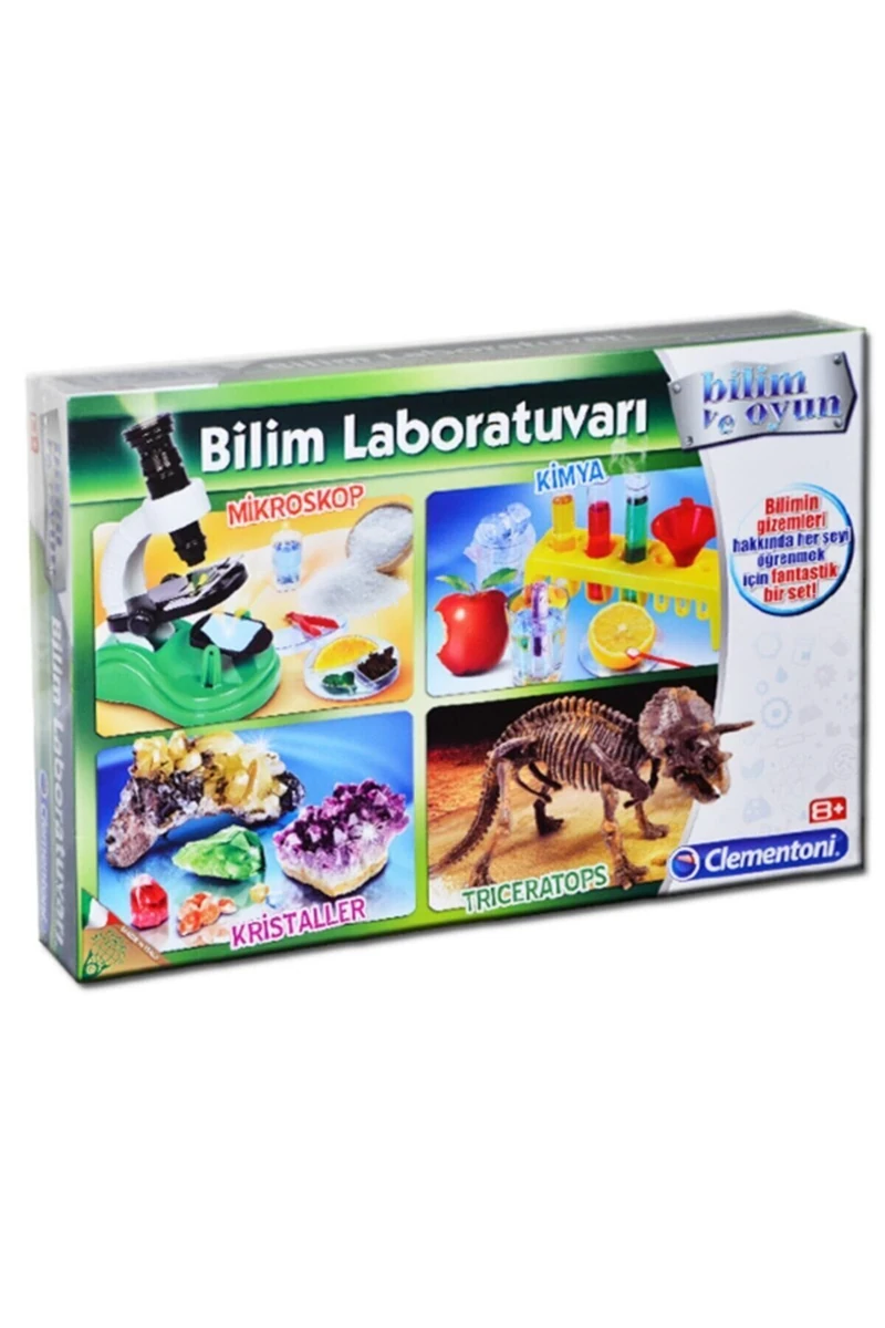 Bilim Laboratuvarı - Kimya, Mikroskop, Kristaller, Triceratops