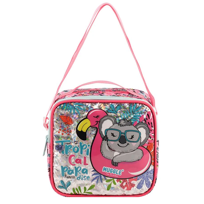 Mikro Beslenme Çantası Muggle Tropikal Pradice Pembe Mu8942