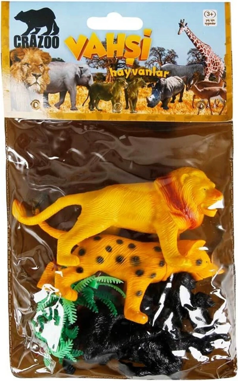 Vahşi Hayvanlar Poşetli Hayvan Oyun Seti 07068 Aslan