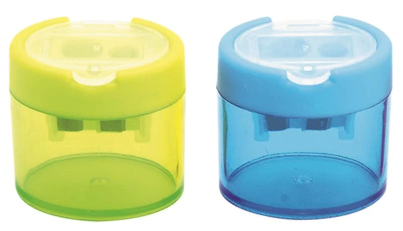 Südor Kt07 Kalemtraş Üçgen Kapaklı Şeffaf Çiftli