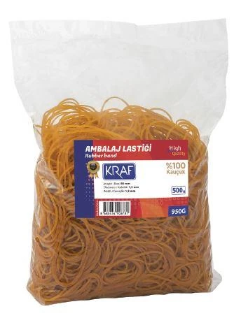 Kraf Ambalaj Lastiği %100 Kauçuk 500G 950G