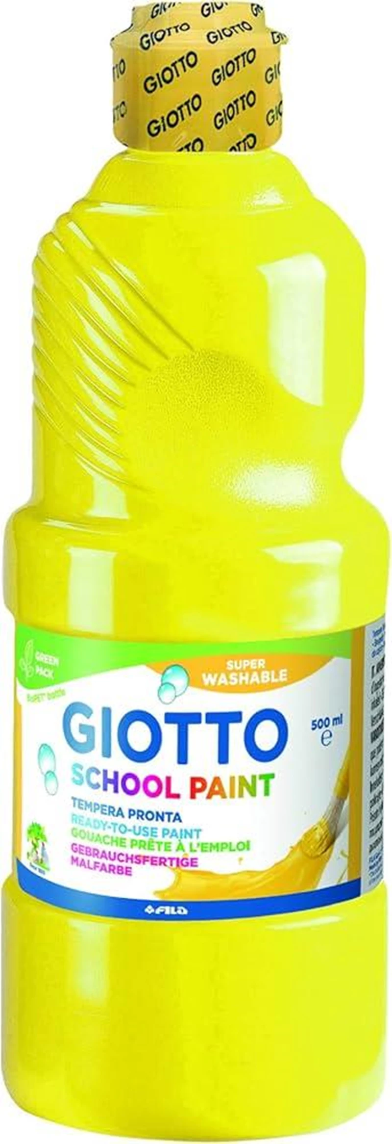 Giotto Guaj Boya Washable Paint 500 ML Primary Sarı 535302