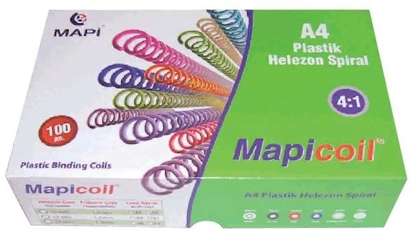 Mapicoil 2352004 Helezon Spiral 20Mm 100Lü Şeffaf