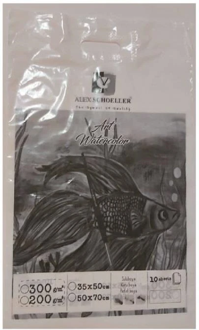 Alex Alx-0608 Suluboya Kağıdı 35*50 300Gr 10Lu