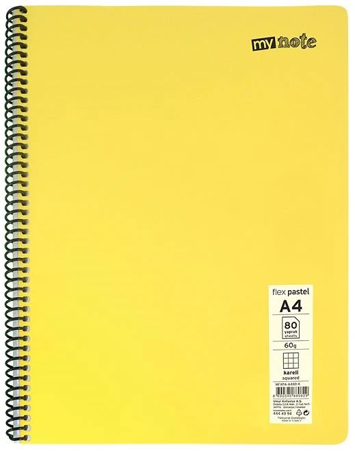Mynote 30001906 Mfxpa-A460-K Flex Pastel Defter A4 60/4