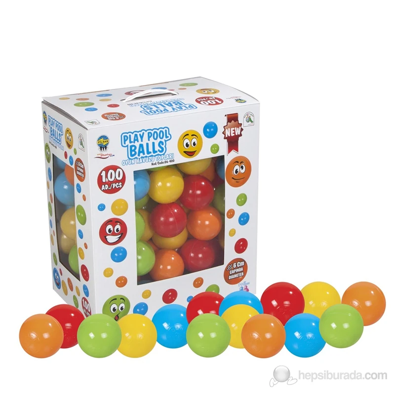 Pilsan 06 400 Oyun Havuz Topları Kutulu 6 Cm 100Lü*6
