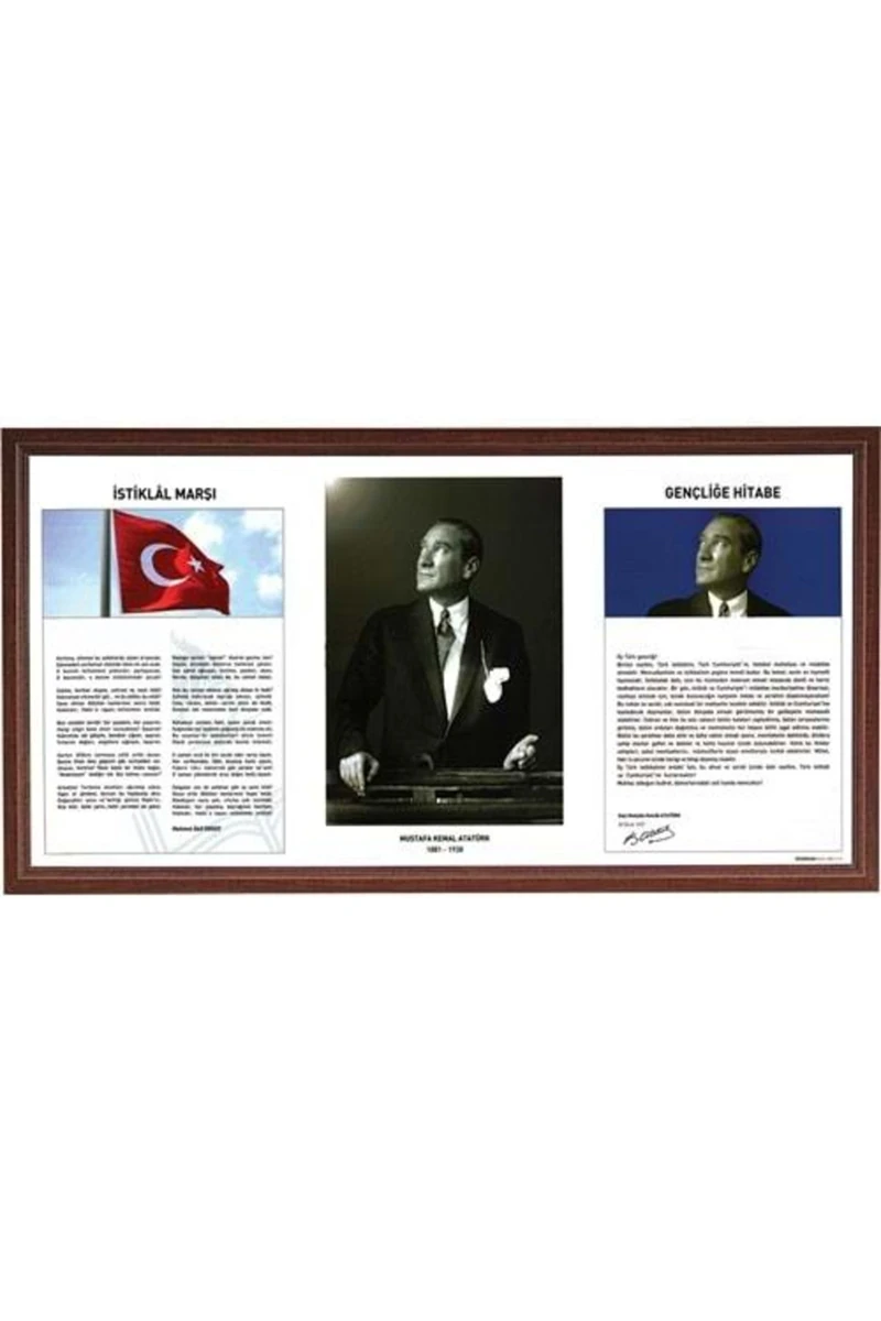 İnter Int-750-5L Atatürk Köşesi 50*90 Lamine Çerçeve