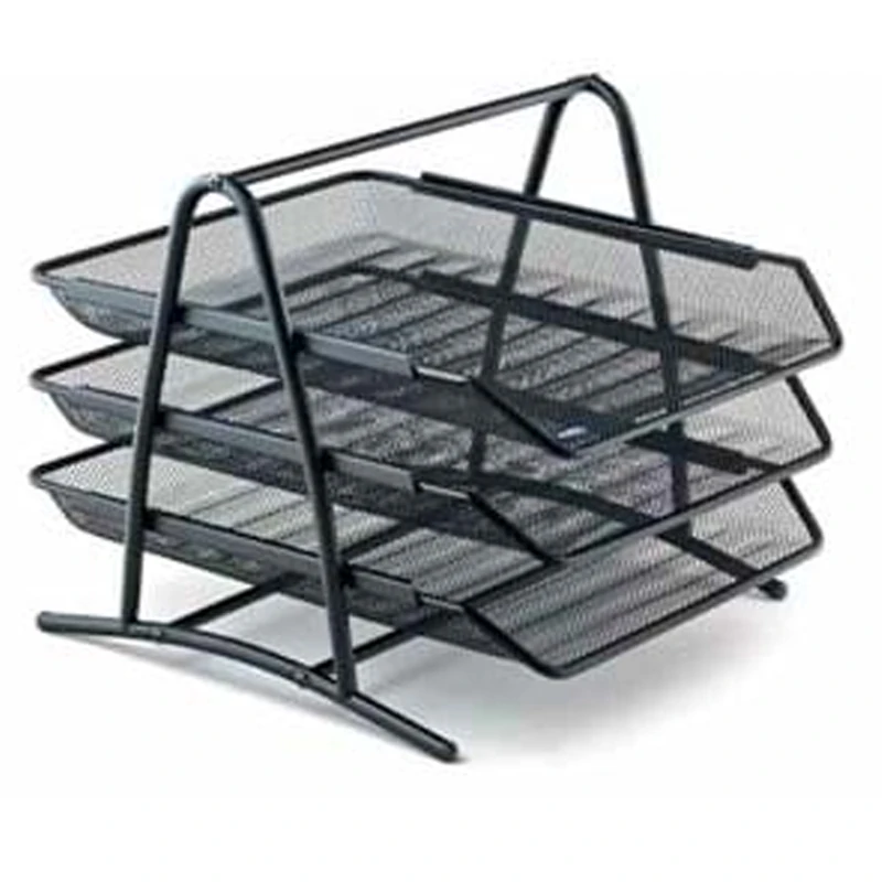 Mas Evrak Rafı Perforeli 3 Lü 523 Siyah