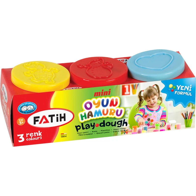 Fatih Mini Oyun Hamuru 3 Renk
