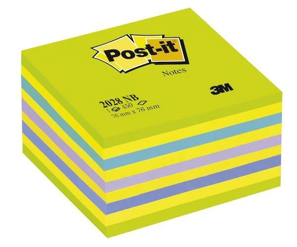 Post-It Yapışkanlı Küp Not 76X76 Yeşil 450Yp 2028Nb