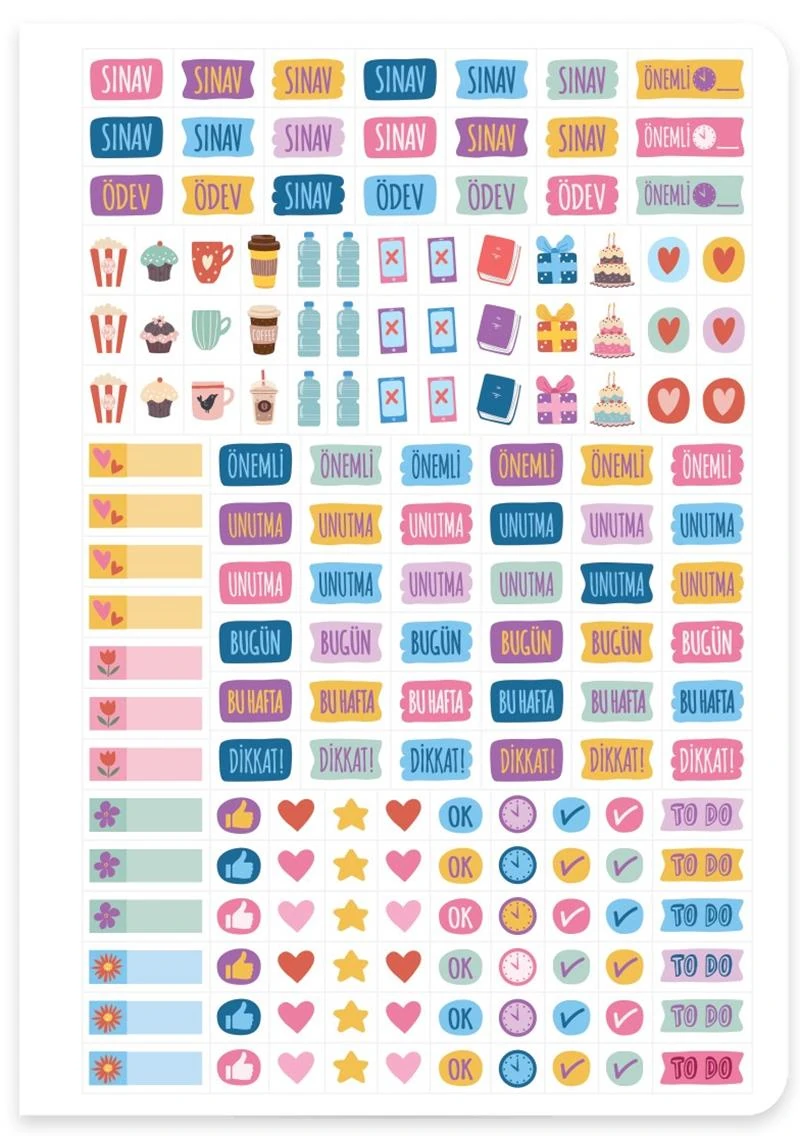 Keskin 830253-99 17*24 Ciltli Akademik Ajanda - Rengarenk