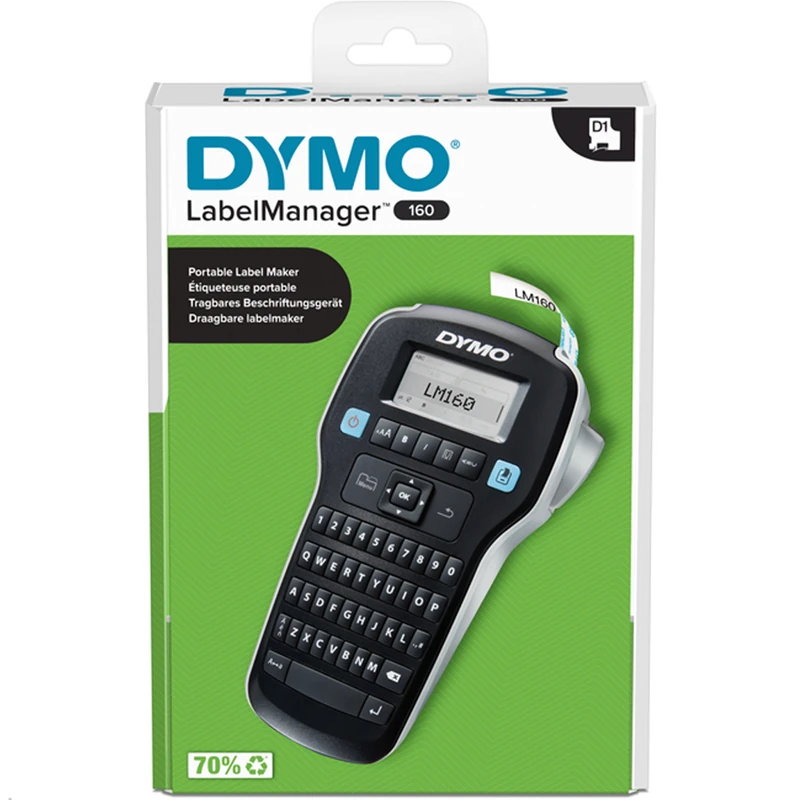 Dymo 2174612 160 Elektronik Etiketleme Makinesi 6/9/12 Mm D1 Şeritlerle Uyumlu
