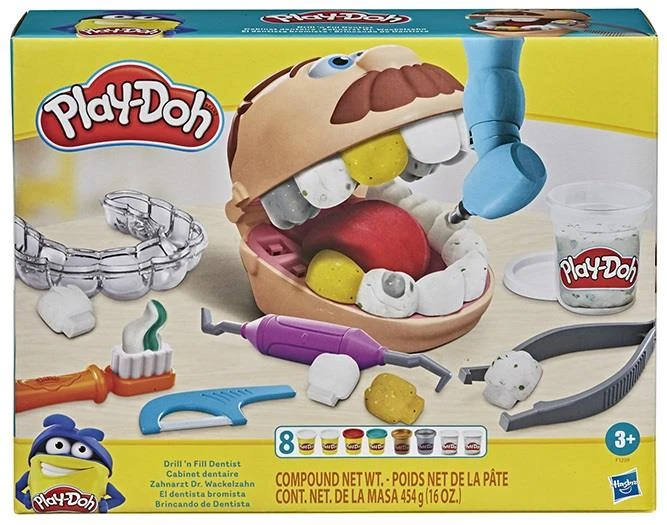 Hasbro F1259 Play-Doh Dişçi Seti*4