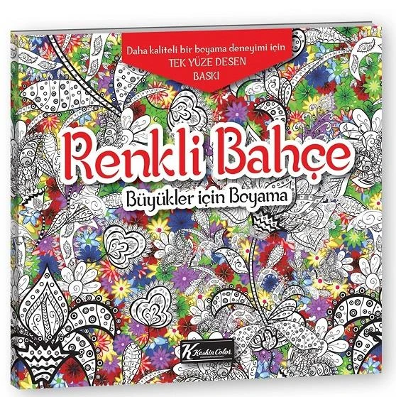 Keskin 242900-99 25*25 32Yp.Yetişkin Boyama Kit-Renkli Bahçe