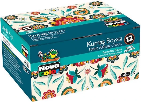 Nova Color Nc-192 Kumas Boyası 12Li Set