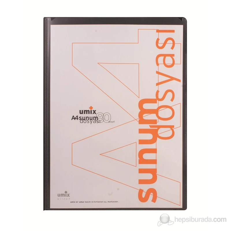 Umıx U1106P-Si Ön Cep. Sun.Dosya A4 80Li Siyah