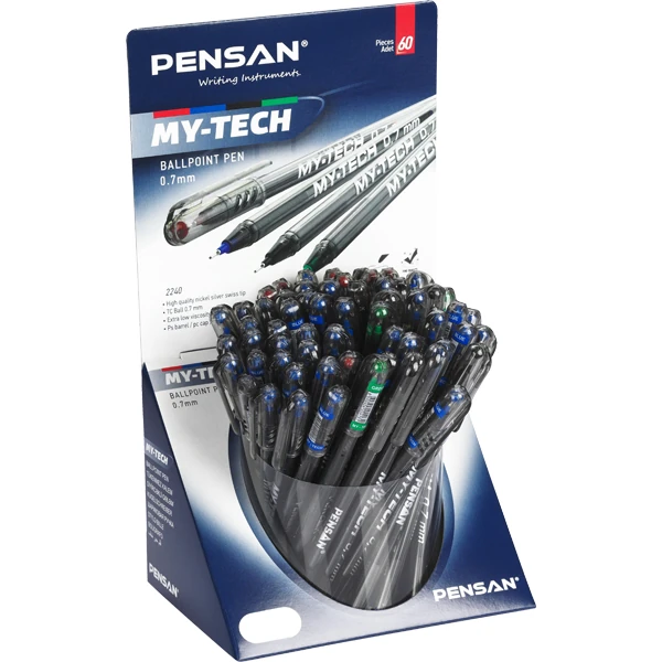 Pensan 02240 My-Tech Tükenmez Kalem 8 Renk 60Lı