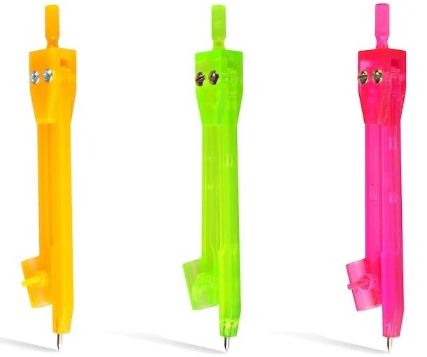 Hatas 0882 Pls Öğrenci Pergeli (Büyük Boy-Neon)*48