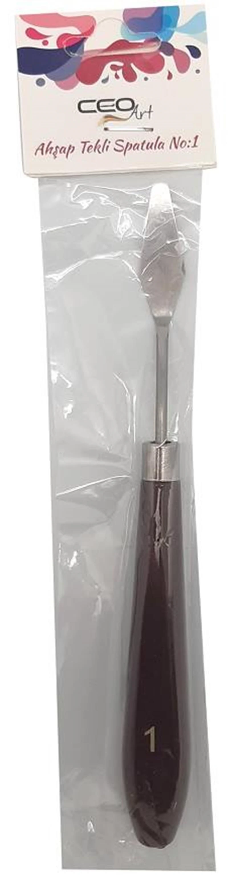 Ceoart Metal Spatula Tekli No:2 (Boyalı Ahşap Sap) Ceo-Sn0006